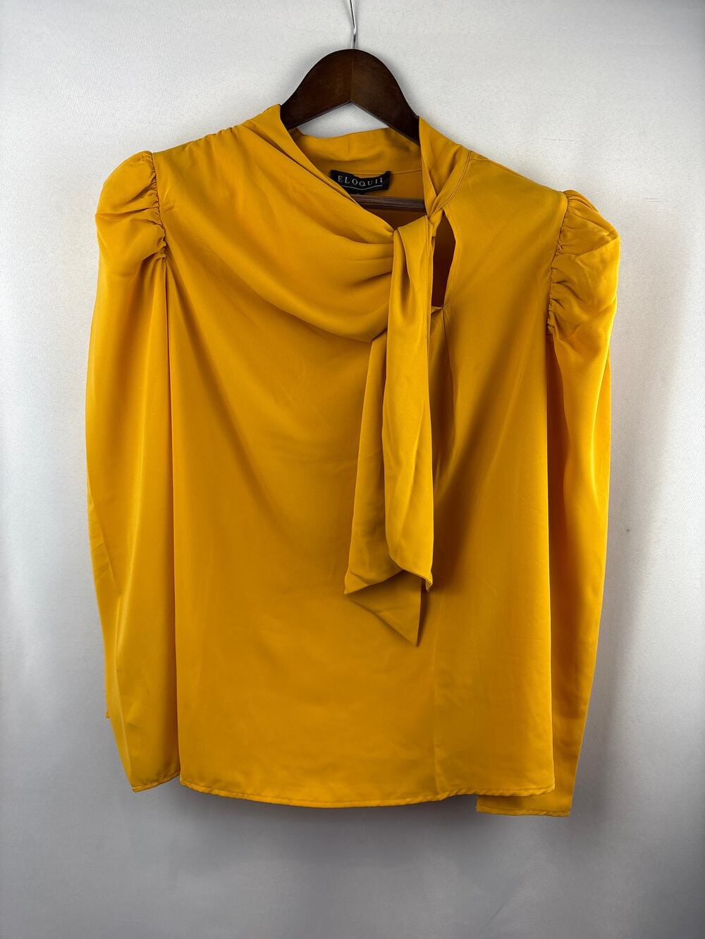Women’s Eloquii Size 18 Mustard Yellow Long Sleeve Blouse